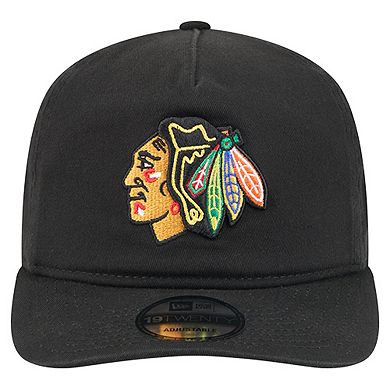 Men's New Era Black Chicago Blackhawks 19TWENTY Adjustable Hat