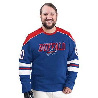 Men's G-III Sports by Carl Banks Royal Buffalo Bills Adaptive Lord Stanley Crewneck Sweatshirt