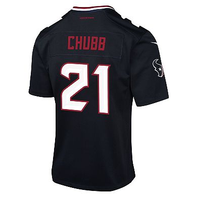 Youth Nike Nick Chubb Navy Houston Texans Team Game Jersey