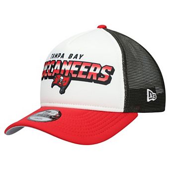 Youth New Era White/Red Tampa Bay Buccaneers Streak 9FORTY A-Frame Adjustable Hat