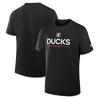Men's Fanatics Black Anaheim Ducks Authentic Pro Primary T-Shirt