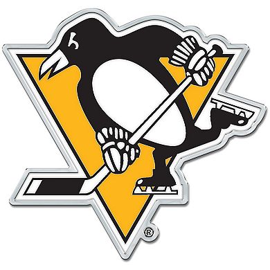 WinCraft Pittsburgh Penguins Colored Chrome Auto Emblem