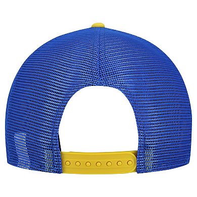 Men's New Era Cream/Royal Los Angeles Rams Banner A-Frame 9FIFTY Snapback Hat