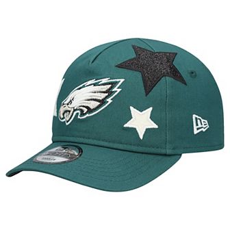 Toddler New Era Midnight Green Philadelphia Eagles Stardom 9FORTY A-Frame Adjustable Hat