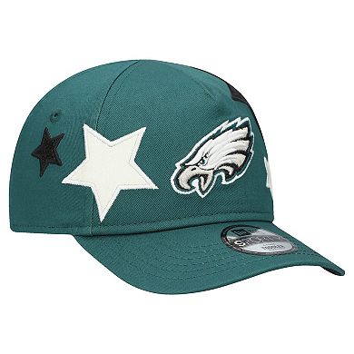 Toddler New Era Midnight Green Philadelphia Eagles Stardom 9FORTY A-Frame Adjustable Hat