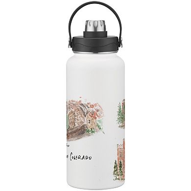 Colorado Buffaloes Laura Wilcox Watercolors 34oz. Water Bottle