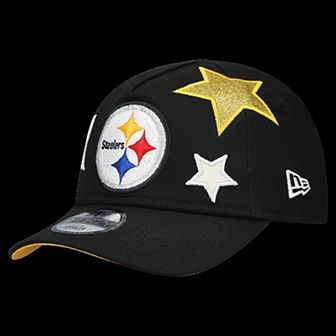 Toddler New Era Black Pittsburgh Steelers Stardom 9FORTY A-Frame Adjustable Hat