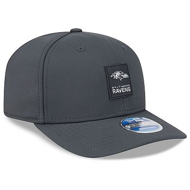 Men's New Era Charcoal Baltimore Ravens 2025 Sideline Cold Weather 9SEVENTY Adjustable Hat