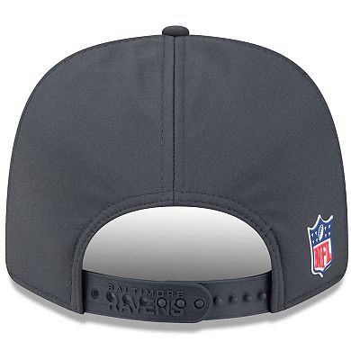 Men's New Era Charcoal Baltimore Ravens 2025 Sideline Cold Weather 9SEVENTY Adjustable Hat