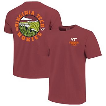 Men's Maroon Virginia Tech Hokies Comfort Colors Thick Lined Landscape T-Shirt