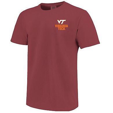 Men's Maroon Virginia Tech Hokies Comfort Colors Thick Lined Landscape T-Shirt
