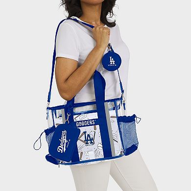 WEAR by Erin Andrews Los Angeles Dodgers Clear Stadium Baby Bag
