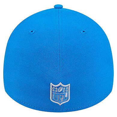 Men's New Era Blue Detroit Lions Stripes 39THIRTY Flex Hat
