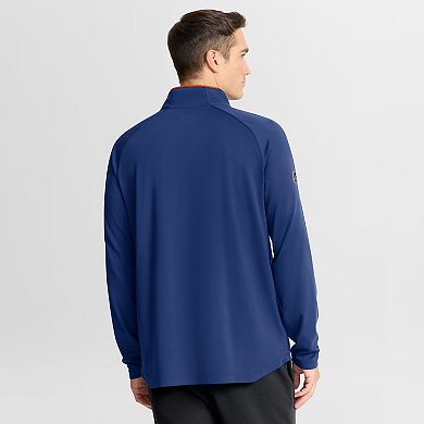 Men's Fanatics Royal Edmonton Oilers Authentic Pro Rink Training Quarter-Zip Pullover