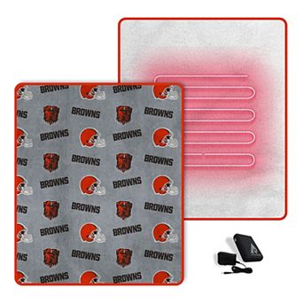 "Pegasus Cleveland Browns Scattered Logos 60"" x 70"" Heated Blanket"