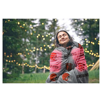 "Pegasus Cleveland Browns Scattered Logos 60"" x 70"" Heated Blanket"