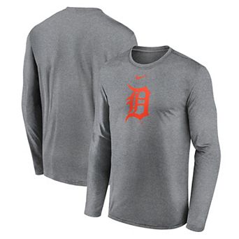 Men's Nike Heather Gray Detroit Tigers Legend Fuse Dri-FIT Long Sleeve T-Shirt