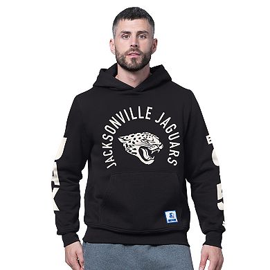 Men's Starter Black Jacksonville Jaguars Handoff Fleece Hoodie Sweatshirt