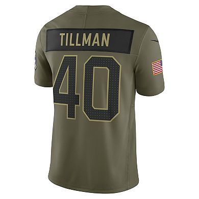 Men's Nike Pat Tillman Olive Arizona Cardinals 2025 Salute to Service Retired Limited Jersey