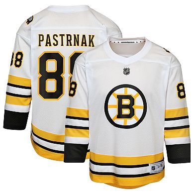 Youth David Pastrnak White Boston Bruins Home Replica Player Jersey