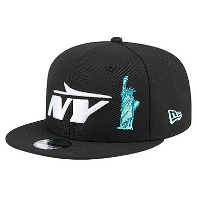 Youth New Era Black New York Jets Liberty 9FIFTY Snapback Hat