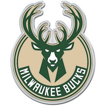 WinCraft Milwaukee Bucks Colored Chrome Auto Emblem