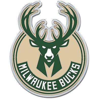 WinCraft Milwaukee Bucks Colored Chrome Auto Emblem