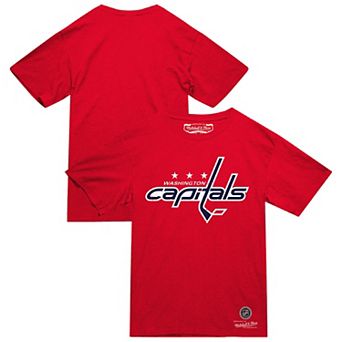 Men's Mitchell & Ness Red Washington Capitals Heritage T-Shirt
