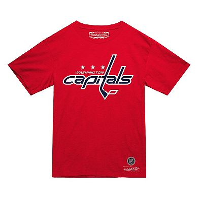 Men's Mitchell & Ness Red Washington Capitals Heritage T-Shirt