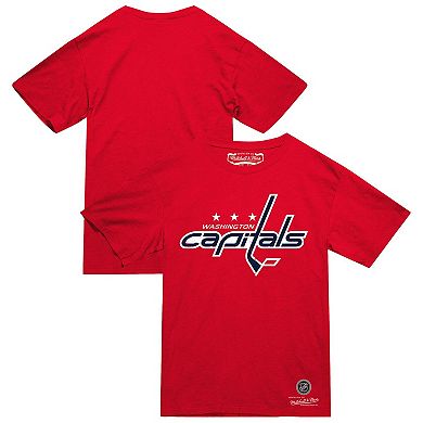 Men's Mitchell & Ness Red Washington Capitals Heritage T-Shirt