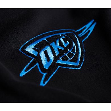 Unisex Stadium Essentials Black Oklahoma City Thunder Club Level Chenille Sweatshirt