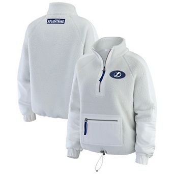 Women's WEAR by Erin Andrews Gray Tampa Bay Lightning Polar Fleece Quarter-Zip Jacket