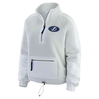 Women's WEAR by Erin Andrews Gray Tampa Bay Lightning Polar Fleece Quarter-Zip Jacket