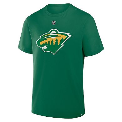 Men's Fanatics Matthew Boldy Kelly Green Minnesota Wild Authentic Stack Name & Number T-Shirt