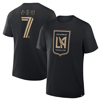 Men's Fanatics Son Heung-Min Black LAFC Hangul Name & Number T-Shirt