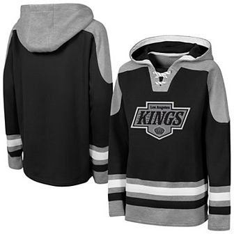 Youth Outerstuff Black Los Angeles Kings Ageless Must Have Home V-Neck Hoodie