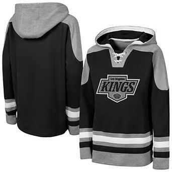 Youth Outerstuff Black Los Angeles Kings Ageless Must Have Home V-Neck Hoodie