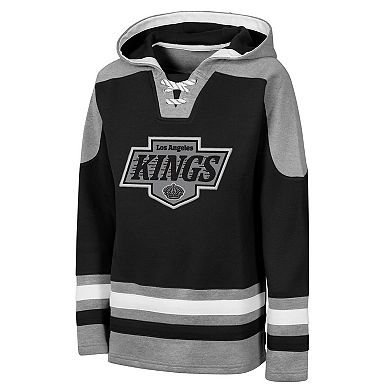 Youth Outerstuff Black Los Angeles Kings Ageless Must Have Home V-Neck Hoodie