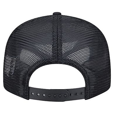 Men's New Era Black New York Jets Ripstop Patch 9FIFTY Split Panel Snapback Hat