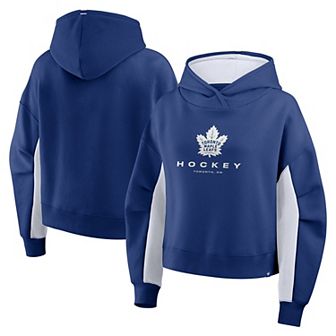 Women's Fanatics Blue Toronto Maple Leafs Back Check Boxy Hoodie