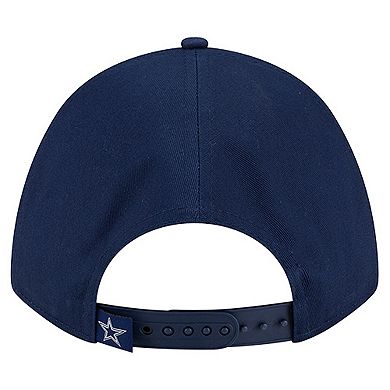 Women's New Era Navy Dallas Cowboys Metallic A-Frame 9FORTY Adjustable Hat