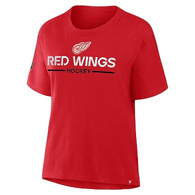 Women's Fanatics Red Detroit Red Wings Centennial T-Shirt