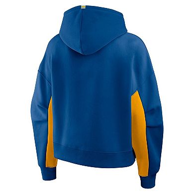 Women's Fanatics Blue St. Louis Blues Back Check Boxy Hoodie