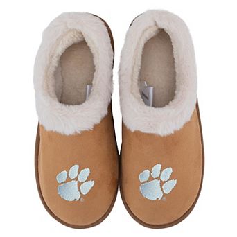 Women's ZooZatz Clemson Tigers Teagan Faux Fur Slippers