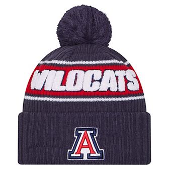 Men's New Era Navy Arizona Wildcats Bold Cuffed Knit Hat with Pom