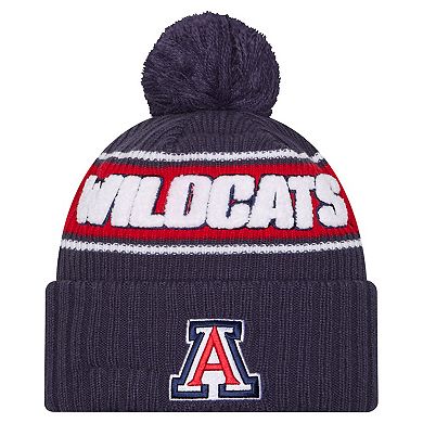 Men's New Era Navy Arizona Wildcats Bold Cuffed Knit Hat with Pom