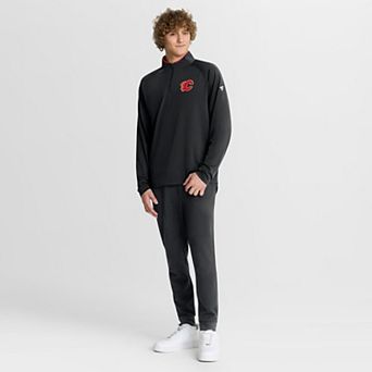 Men's Fanatics Black Calgary Flames Authentic Pro Rink Training Quarter-Zip Pullover
