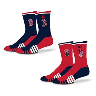 Unisex Starter Navy/Red Boston Red Sox Breakaway Crew Sock 2 Pack