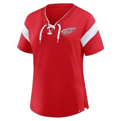 Women's Fanatics Red Detroit Red Wings Offside Athena T-Shirt