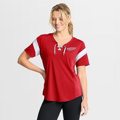 Women's Fanatics Red Detroit Red Wings Offside Athena T-Shirt